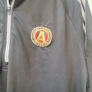 adidas Black half zip with Team Logo Atlanta United